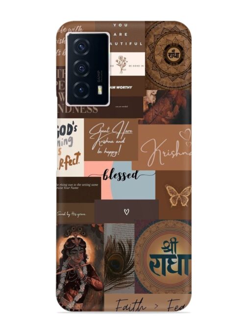 Krishna-Inspired Aesthetic Snap Case for Iqoo Z5 (5G) Zapvi