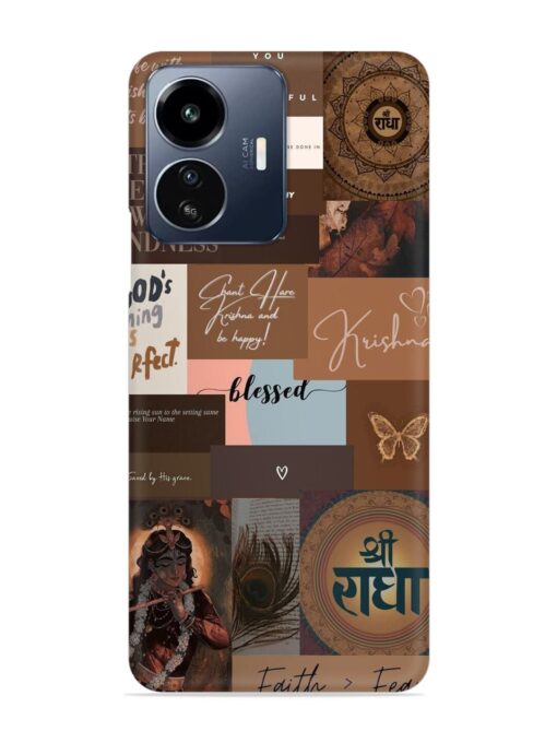 Krishna-Inspired Aesthetic Snap Case for Iqoo Z6 Lite