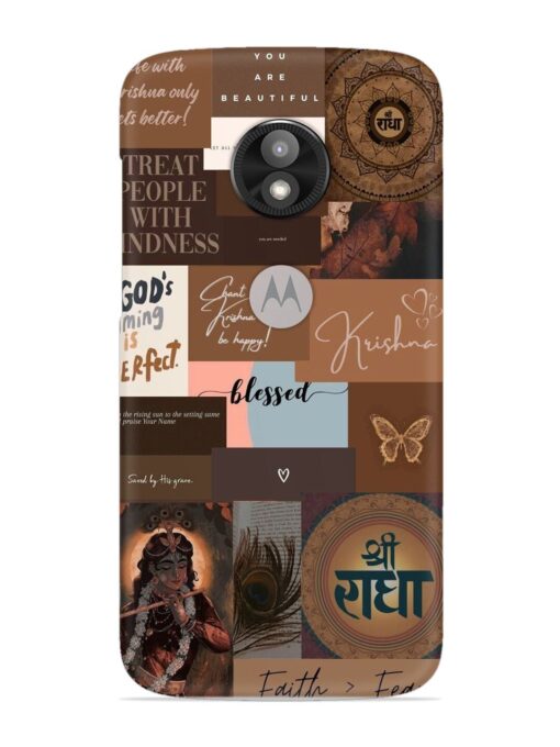 Krishna-Inspired Aesthetic Snap Case for Motorola Moto E5 Play Zapvi