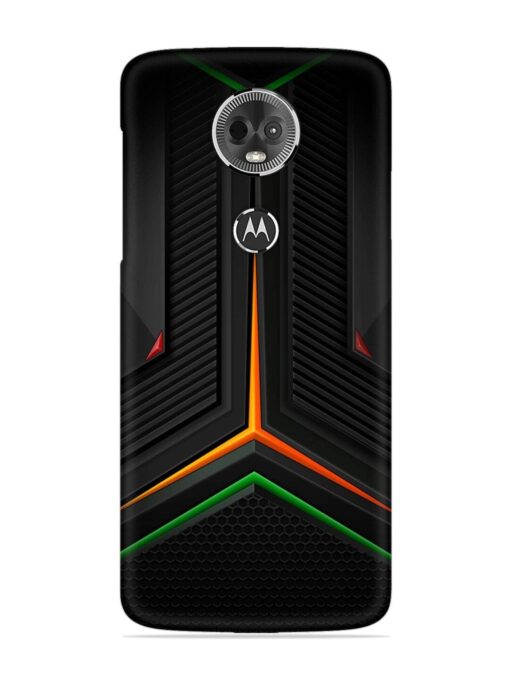 Orange Triangle Light Snap Case for Motorola Moto E5 Plus Zapvi