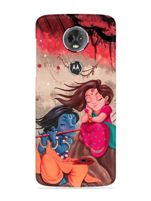 Radhe Krishna Water Art Snap Case for Motorola Moto E5 Plus Zapvi