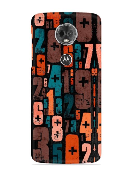 0 To 9 Art Snap Case for Motorola Moto E5 Plus Zapvi