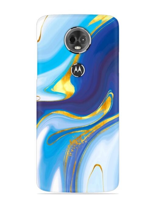 Watercolor Background With Golden Foil Snap Case for Motorola Moto E5 Plus