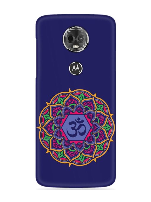 Om Mandala Art Blue Snap Case for Motorola Moto E5 Plus