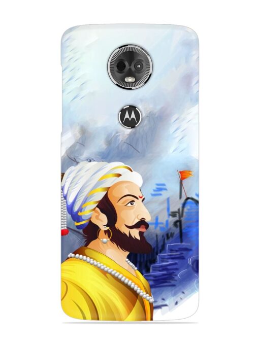 Shivaji Maharaj Color Paint Art Snap Case for Motorola Moto E5 Plus