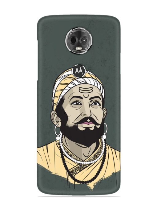 Shivaji Maharaj Vector Art Snap Case for Motorola Moto E5 Plus