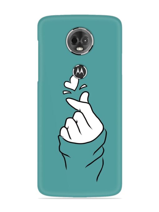 Korean Heart Sign Art Snap Case for Motorola Moto E5 Plus