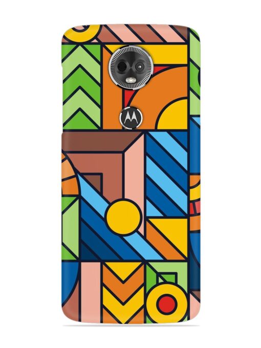 Colorful Geometric Snap Case for Motorola Moto E5 Plus Zapvi