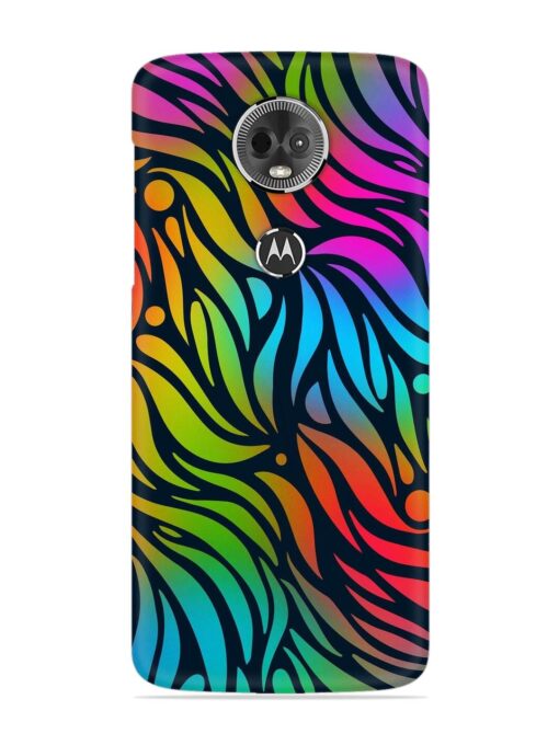 Abstract Leaf Design Snap Case for Motorola Moto E5 Plus Zapvi