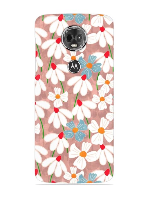 Abstract Petal Flowers Snap Case for Motorola Moto E5 Plus Zapvi