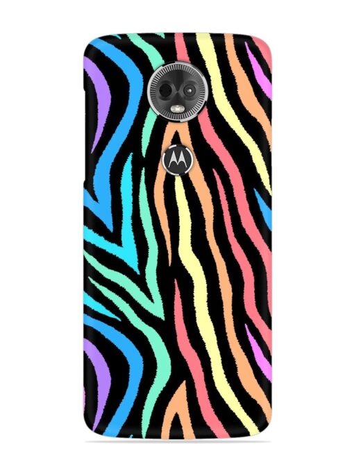 Colorful Abstract Zebra Snap Case for Motorola Moto E5 Plus Zapvi