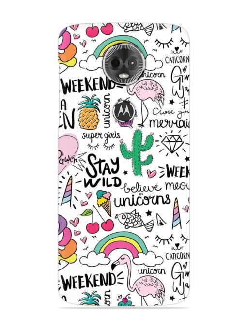 Unicorn Ice Cream Snap Case for Motorola Moto E5 Plus