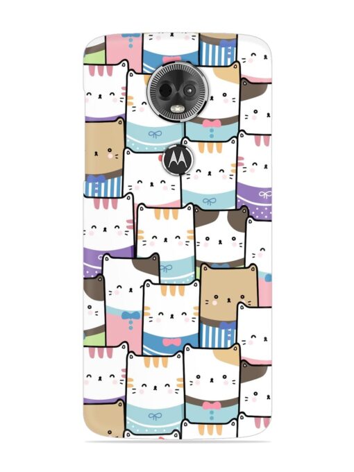 Cute Adorable Cat Snap Case for Motorola Moto E5 Plus