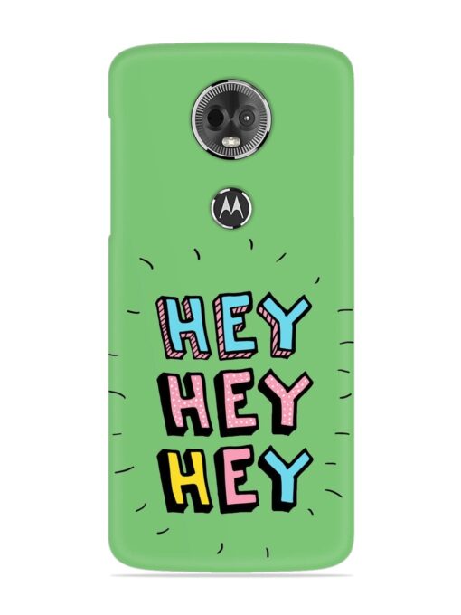 Hey Vector Cartoon Snap Case for Motorola Moto E5 Plus