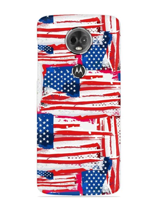 Usa Flag Seamless Snap Case for Motorola Moto E5 Plus Zapvi