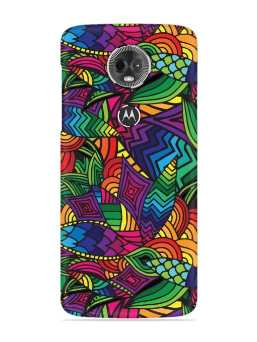 Abstract Multicolor Seamless Snap Case for Motorola Moto E5 Plus Zapvi