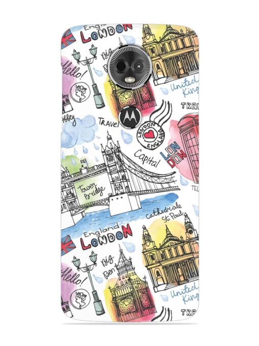 Vector London Landmark Snap Case for Motorola Moto E5 Plus