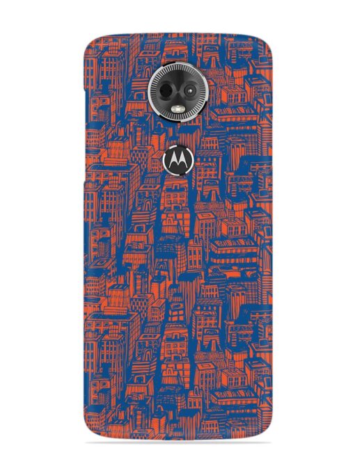 Hand Drawn Seamless Snap Case for Motorola Moto E5 Plus