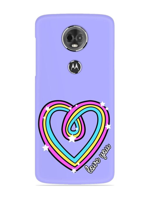 Colorful Rainbow Heart Snap Case for Motorola Moto E5 Plus Zapvi