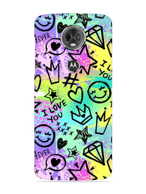 Bright Seamless Pattern Snap Case for Motorola Moto E5 Plus