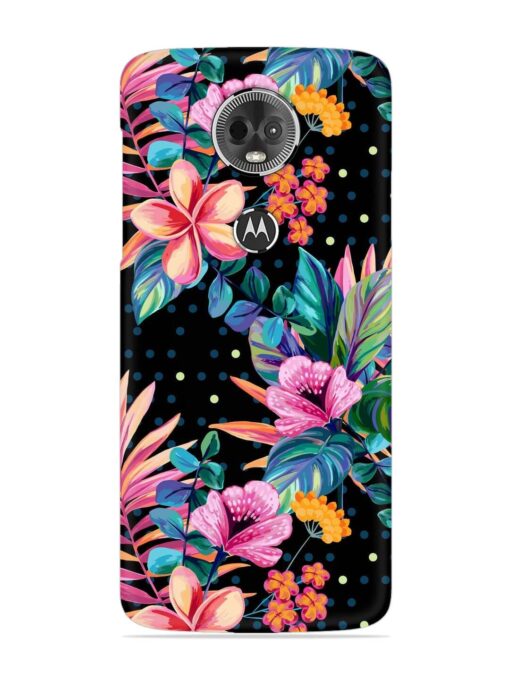 Seamless Floral Pattern Snap Case for Motorola Moto E5 Plus