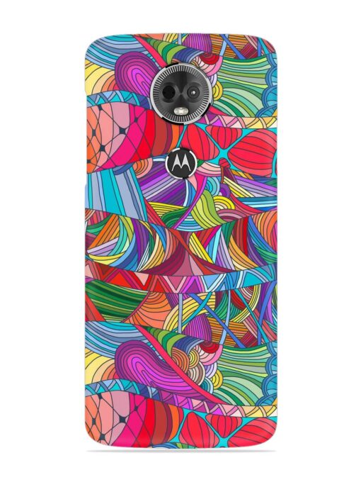 Seamless Patterns Hand Drawn Snap Case for Motorola Moto E5 Plus