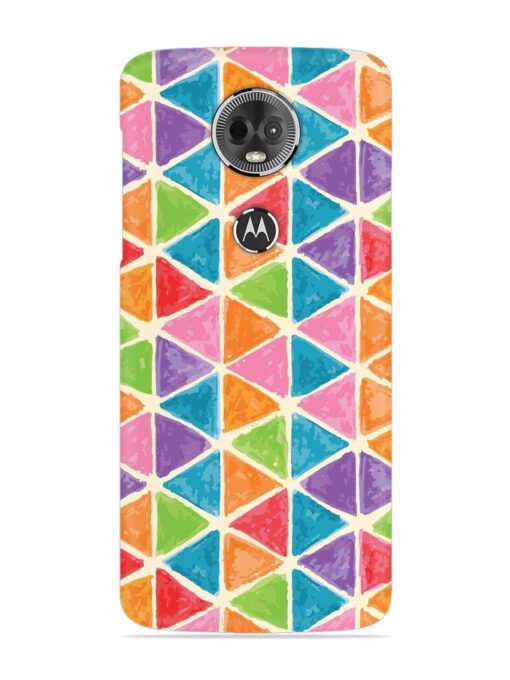 Seamless Colorful Isometric Snap Case for Motorola Moto E5 Plus