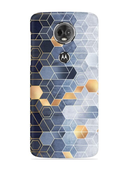 Geometric Abstraction Hexagons Snap Case for Motorola Moto E5 Plus