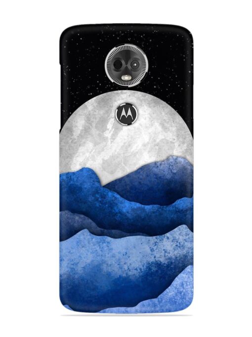 Full Moon Mountain Vector Snap Case for Motorola Moto E5 Plus