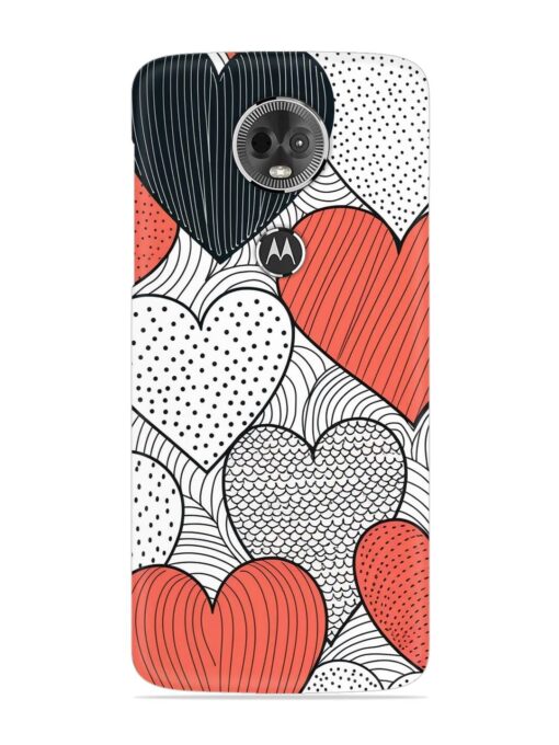 Girly Heart Seamless Snap Case for Motorola Moto E5 Plus