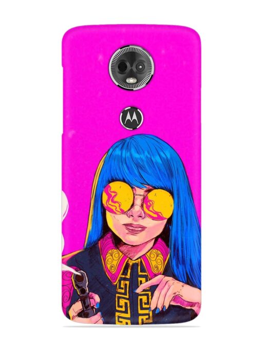 Aesthetic Anime Girl Snap Case for Motorola Moto E5 Plus Zapvi