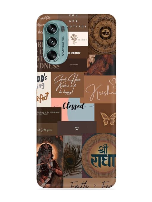 Krishna-Inspired Aesthetic Snap Case for Motorola Moto G62 (5G) Zapvi