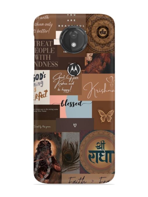 Krishna-Inspired Aesthetic Snap Case for Motorola Moto G7 Power Zapvi