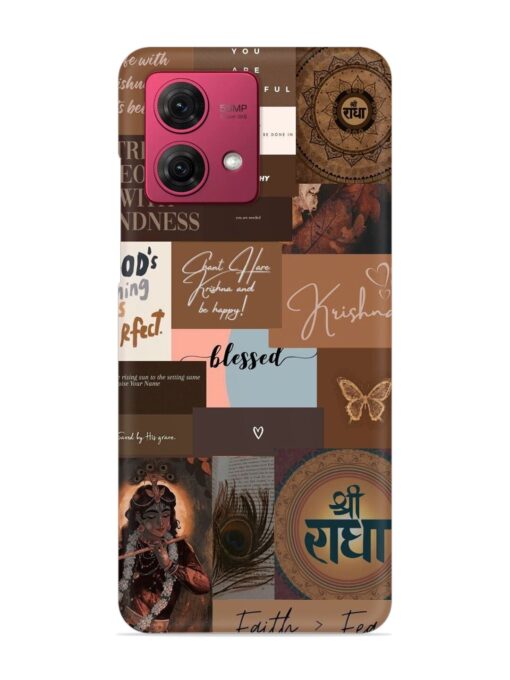 Krishna-Inspired Aesthetic Snap Case for Motorola Moto G84 (5G)