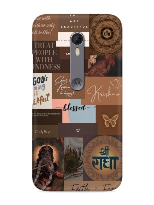 Krishna-Inspired Aesthetic Snap Case for Motorola Moto X Style