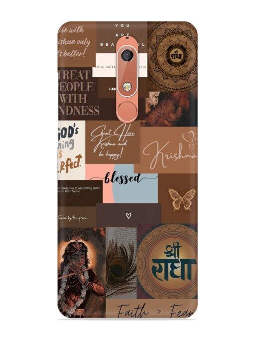 Krishna-Inspired Aesthetic Snap Case for Nokia 5.1