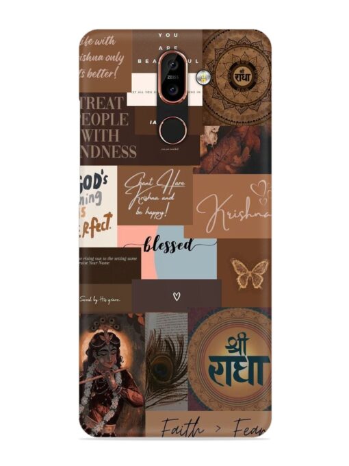 Krishna-Inspired Aesthetic Snap Case for Nokia 7 Plus Zapvi