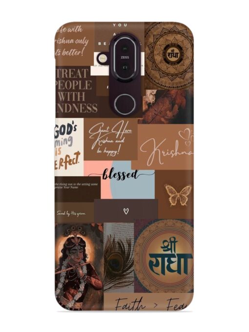 Krishna-Inspired Aesthetic Snap Case for Nokia 8.1 Zapvi