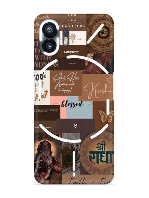 Krishna-Inspired Aesthetic Snap Case for Nothing Phone 2