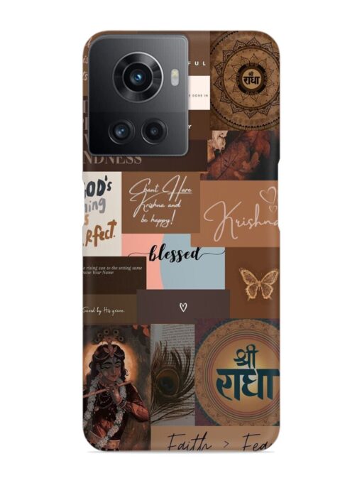 Krishna-Inspired Aesthetic Snap Case for Oneplus 10R (5G) Zapvi