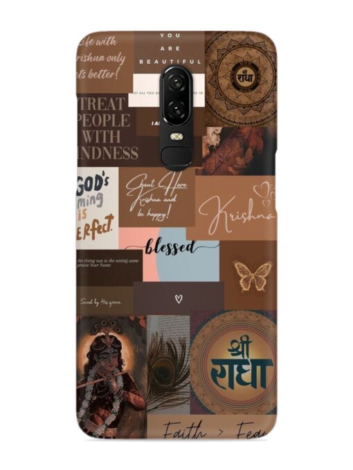 Krishna-Inspired Aesthetic Snap Case for Oneplus 6