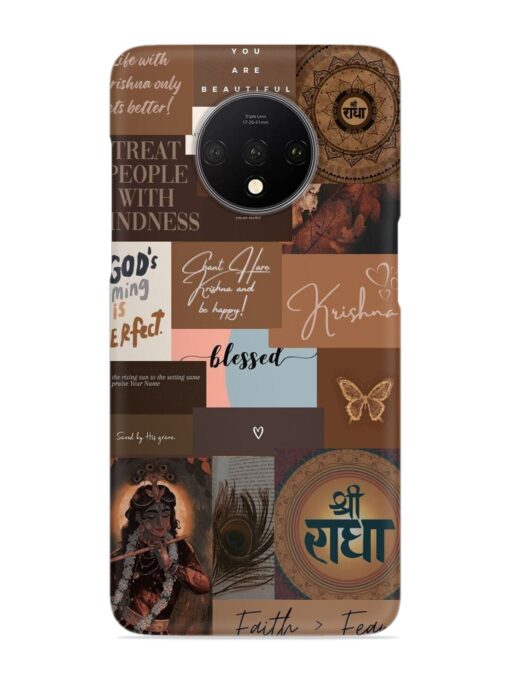 Krishna-Inspired Aesthetic Snap Case for Oneplus 7T Zapvi