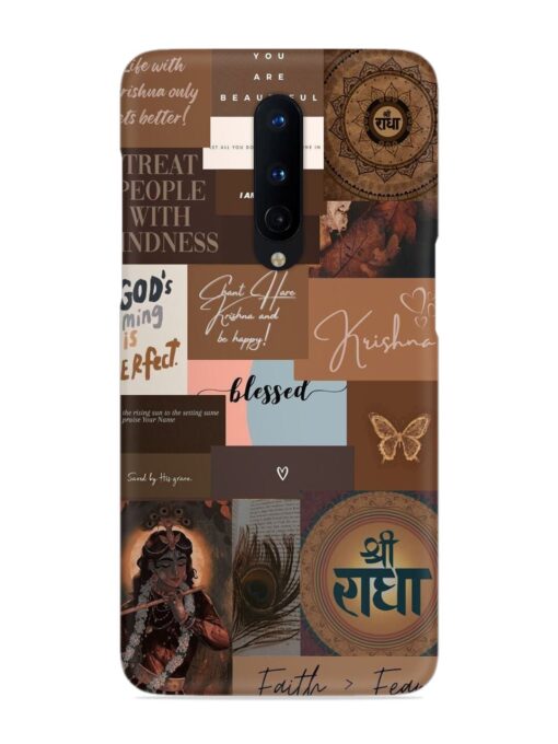 Krishna-Inspired Aesthetic Snap Case for Oneplus 8 Zapvi