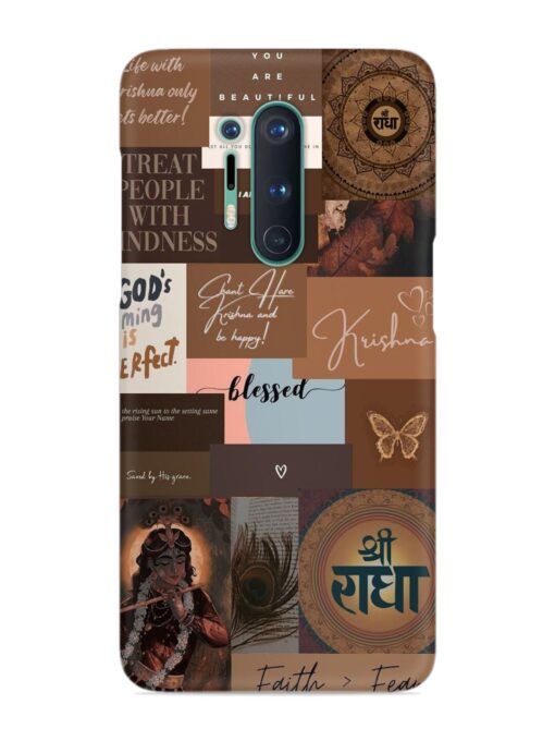 Krishna-Inspired Aesthetic Snap Case for Oneplus 8 Pro Zapvi