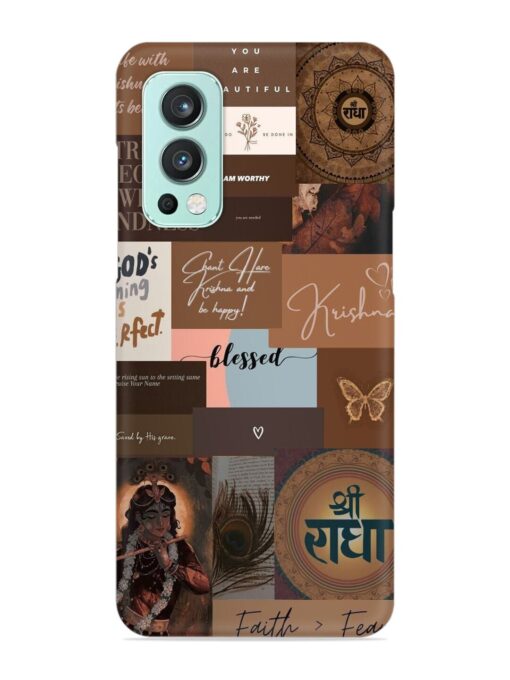 Krishna-Inspired Aesthetic Snap Case for Oneplus Nord 2 (5G) Zapvi