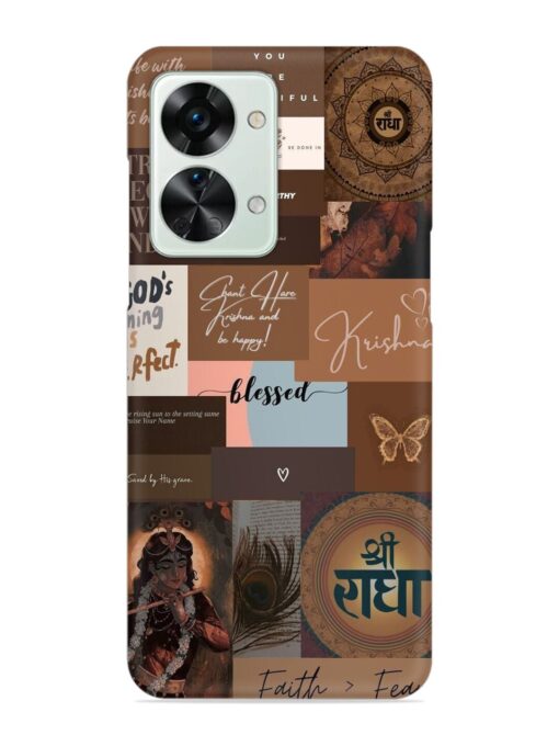 Krishna-Inspired Aesthetic Snap Case for Oneplus Nord 2T (5G)