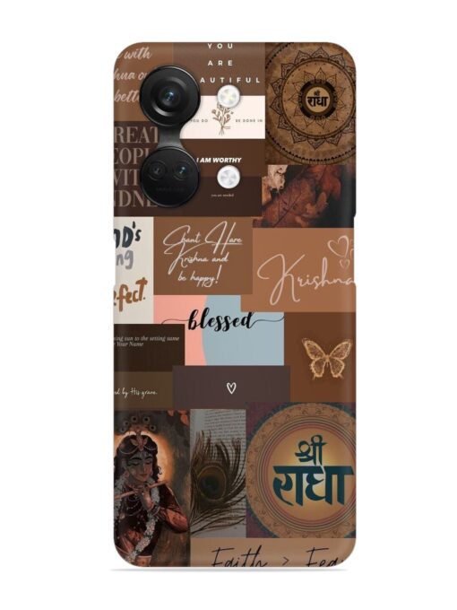 Krishna-Inspired Aesthetic Snap Case for Oneplus Nord 3 (5G) Zapvi