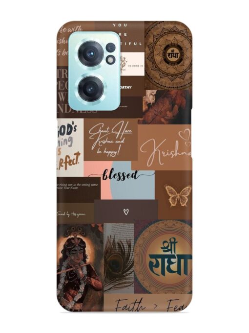 Krishna-Inspired Aesthetic Snap Case for Oneplus Nord Ce 2 (5G) Zapvi