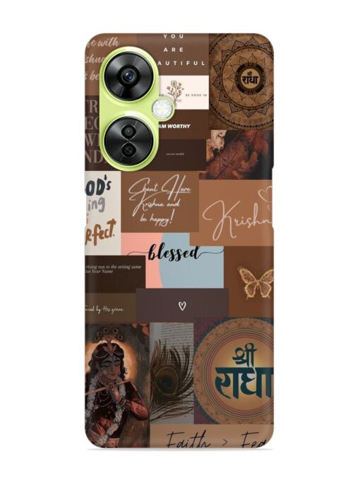 Krishna-Inspired Aesthetic Snap Case for Oneplus Nord Ce 3 Lite (5G) Zapvi