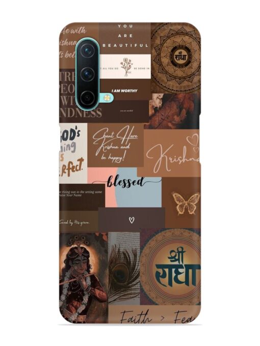 Krishna-Inspired Aesthetic Snap Case for Oneplus Nord Ce (5G)